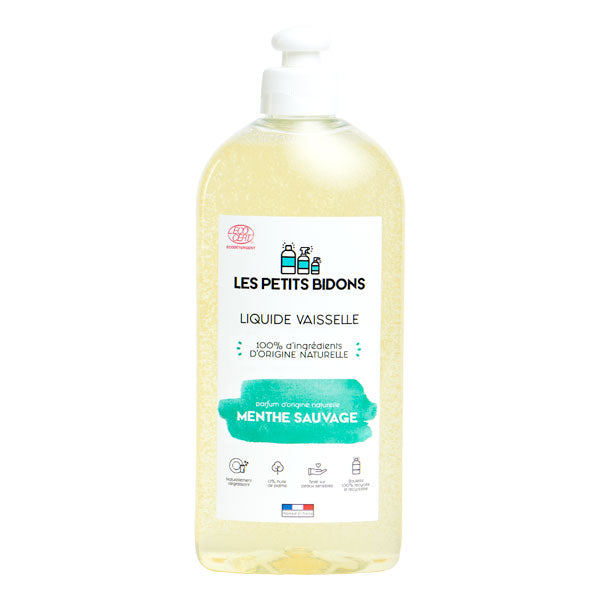 Liquide vaisselle menthe sauvage bio - 500ml - LES PETITS BIDONS - Good marché