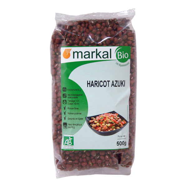 Haricots azukis bio - 500g - MARKAL - Good marché