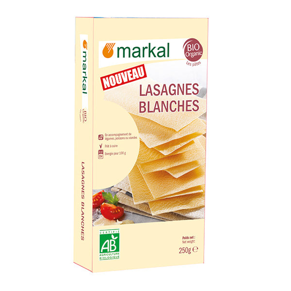 Lasagnes blanches bio - 250g - MARKAL - Good marché