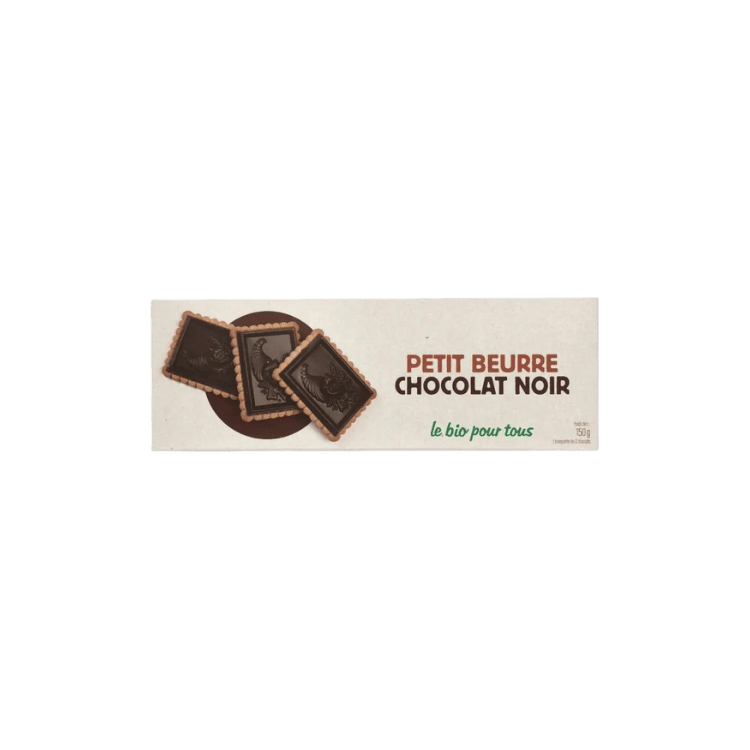 Petit beurre chocolat noir bio - 150 g  - Bio pour tous - Good marché