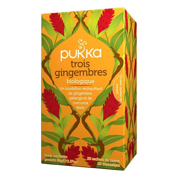 Infusion trois gingembres bio - 20 Infusettes - PUKKA - Good marché