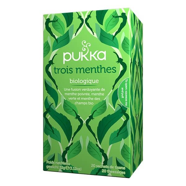 Infusion trois menthes bio - 20 Infusettes - PUKKA - Good marché