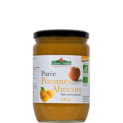Purée de pommes abricots bio - 630g - CÔTEAUX NANTAIS - Good marché