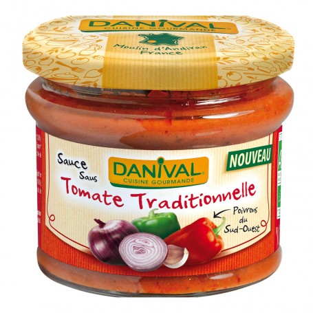 Sauce tomate traditionnelle bio - 210g - DANIVAL - Good marché