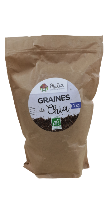 Graines de chia bio - 1kg - PHILIA - Good marché