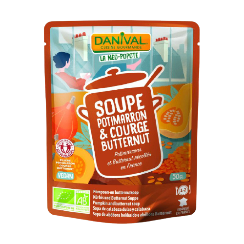 Soupe saveur potimarron et courge butternut bio - 50cl - DANIVAL - Good marché