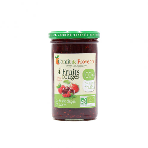 Spécialité 100% fruits 4 fruits rouges bio - 290g - CONFIT DE PROVENCE - Good marché