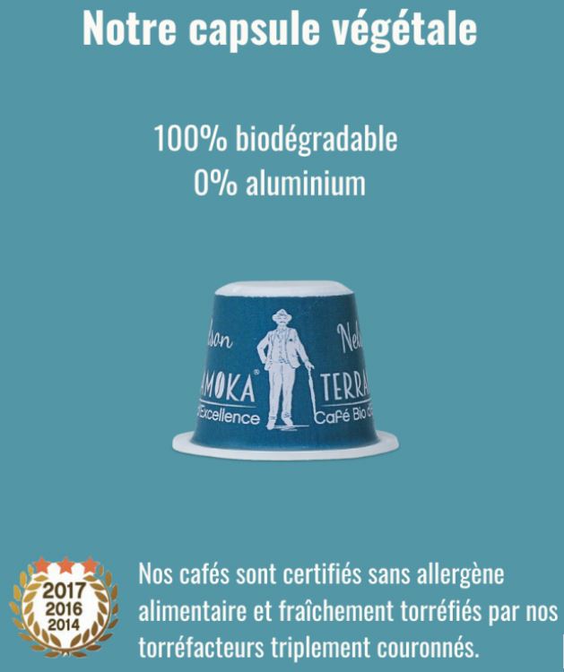 Café nelson décaféiné bio - 15 capsules - TERRAMOKA - Good marché