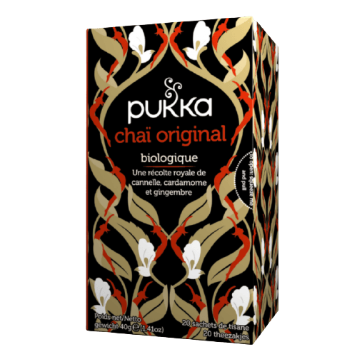 Thé noir chai original bio - 20 Infusettes - PUKKA - Good marché