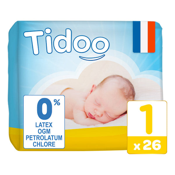 Couches single pack t1 bio - 26 couches - TIDOO - Good marché