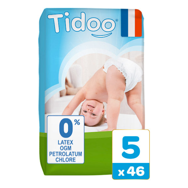 Couches jumbo pack t5 bio - 46 couches - TIDOO - Good marché