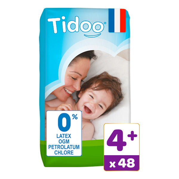 Couches jumbo pack t4+ bio - 48 couches - TIDOO - Good marché