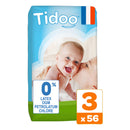 Couches jumbo pack t3 bio - 56 couches - TIDOO - Good marché