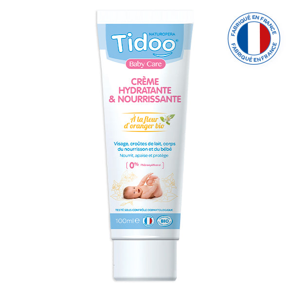 Crème hydratation intense à la fleur d'oranger bio - 100ml - TIDOO - Good marché