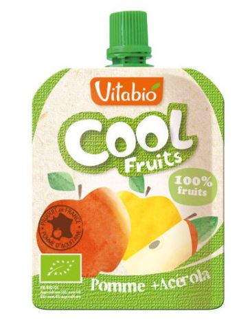 Cool fruits pomme poire bio - 12 x 90g - Vitabio - Good marché