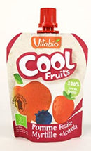 Cool fruits pomme fraise myrtille bio - 12 x 90g - Vitabio - Good marché