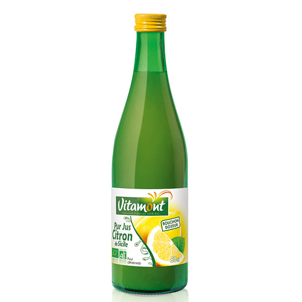Pur jus de citrons jaunes bio - 50cl - VITAMONT - Good marché